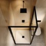 800x800mm Black In-Fold Sliding Shower Enclosure 6mm Glass - Apollo