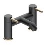 ONLY OPENED - Black & Brass Bath Mixer - Arissa