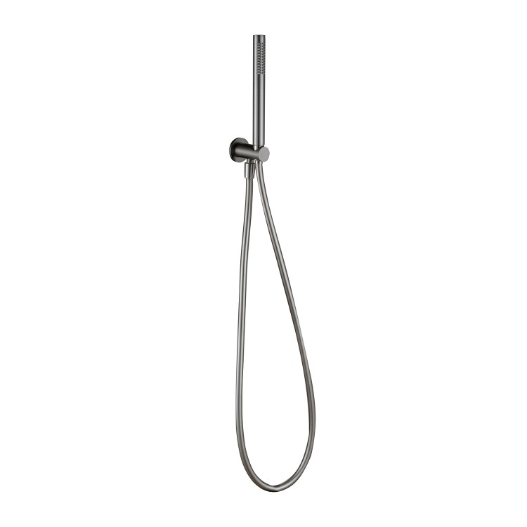 Gunmetal Grey 2 Outlet Wall Mounted Thermostatic Mixer Shower Set with Hand Shower - Arissa