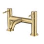 ONLY OPENED - Brushed Brass basin tap and bath filler tap pack - Arissa
