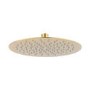 GRADE A1 - Brushed Brass 250mm Round Rainfall Shower Head - Arissa