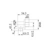 Brushed Brass Dual Outlet Wall Mounted Thermostatic Mixer Shower with Hand Shower - Arissa