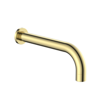 GRADE A1 - Brushed Brass Wall Mounted Bath Spout - Arissa