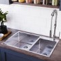 Aria 1.5 Bowl & Malvern Kitchen Mixer Tap