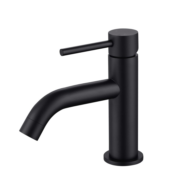 ONLY OPENED - Black Cloakroom Mono Basin Mixer Tap - Arissa