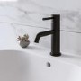 ONLY OPENED - Black Cloakroom Mono Basin Mixer Tap - Arissa