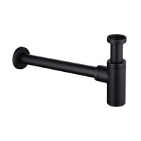 Black Round Basin Bottle Trap - Arissa Black Round Basin Bottle Trap - Arissa