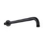 Black 2 Outlet Wall Mounted Thermostatic Mixer Shower Set with Hand Shower and Wall Bracket - Arissa