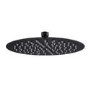 ONLY OPENED - Black 250mm Round Rainfall Shower Head - Arissa