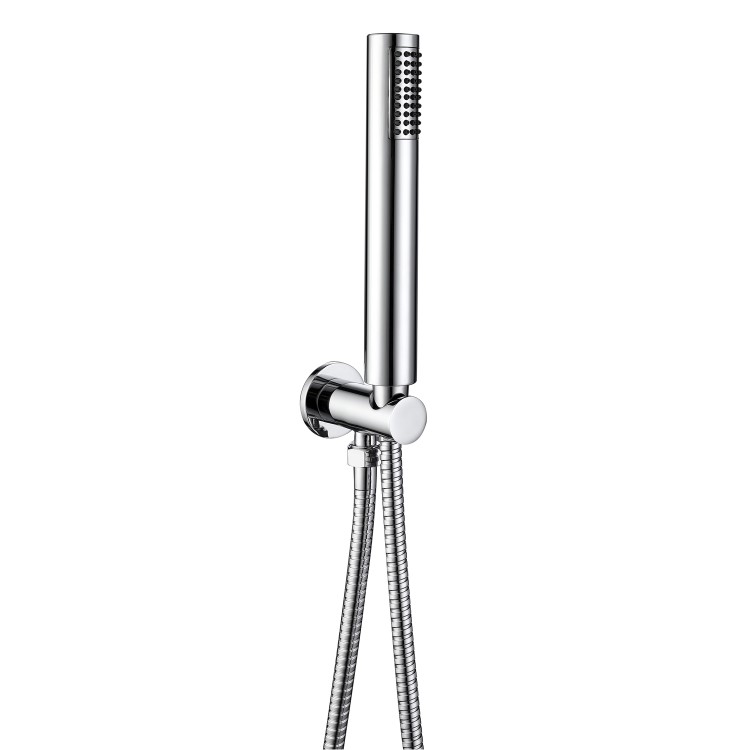 Chrome 3 Outlet Wall Mounted Thermostatic Mixer Shower Set With Hand Shower and Bath Filler Spout - Arissa