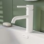 White Mono Basin Mixer Tap - Arissa