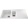 White Composite Sink &amp; Twin Lever Tap Pack 