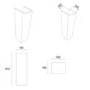 ONLY OPENED - 450mm Full Pedestal Cloakroom Basin with 1 Tap Hole - Atlanta
