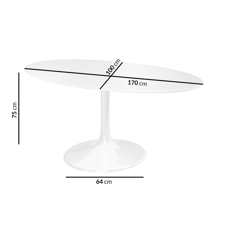 Aura Oval White Gloss Dining Table with 6 Grey Velvet Chairs