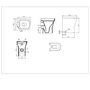 Back to Wall Rimless Comfort Height Toilet with Soft Close Seat - Austin