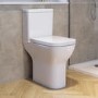 Close Coupled Rimless Open Back Comfort Height Toilet with Soft Close Seat - Austin