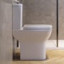 Close Coupled Rimless Open Back Comfort Height Toilet with Soft Close Seat - Austin