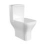 Close Coupled Rimless Open Back Comfort Height Toilet with Soft Close Seat - Austin