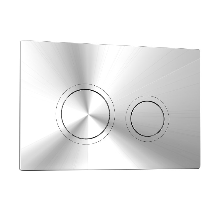 1168mm Wall Hung Toilet Frame & Chrome Mechanical Dual Flush Plate with Concealed Cistern - Zana