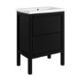 ONLY OPENED - 600mm Avebury Freestanding Drawer Unit Matt Black- Avebury