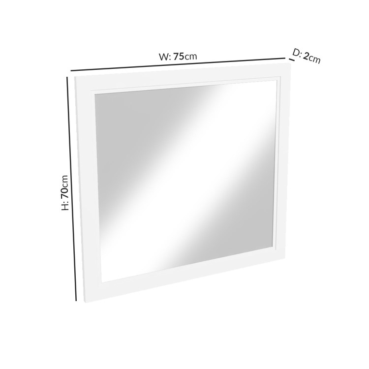 600mm White Freestanding Vanity Unit with Basin - Avebury
