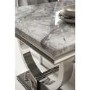 Arianna Grey Marble Dining Set with 200cm Table & 6 Velvet Chairs