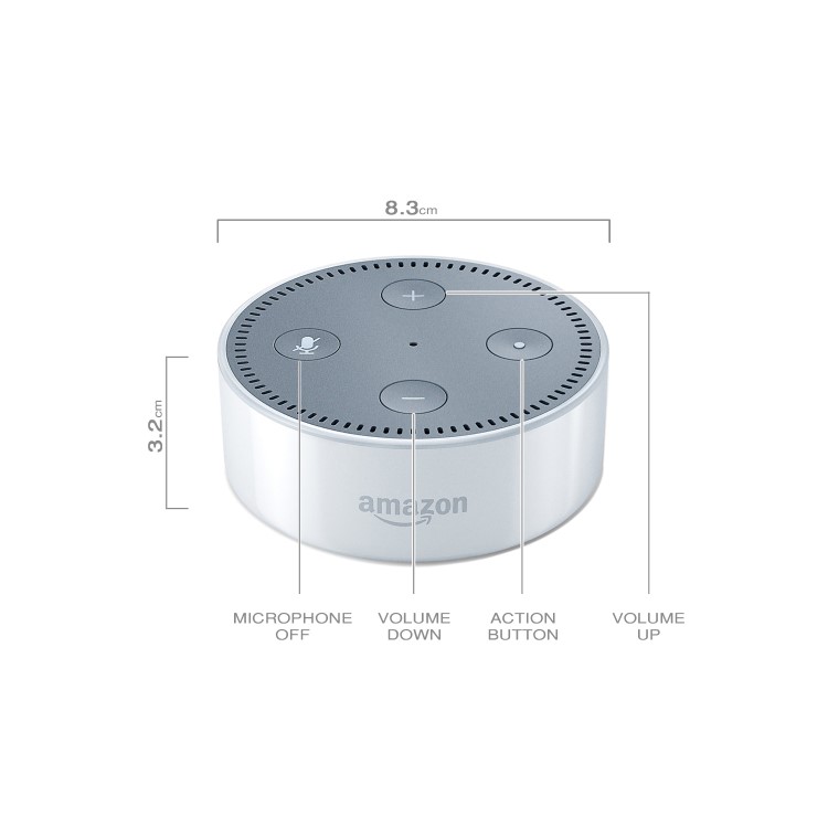 Amazon Echo Dot 2nd Generation - White