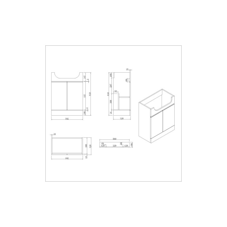 1100mm Beige Right Hand Toilet and Sink Unit with Square Toilet and Chrome Fittings - Bali