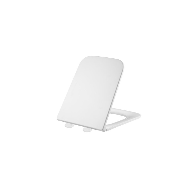 1100mm Beige Left Hand Toilet and Sink Unit with Square Toilet and Black Fittings - Bali