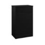 ONLY OPENED - 500mm WC Unit with Worktop- Black- Palma