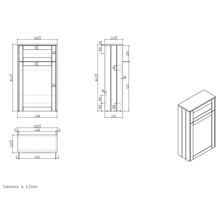 1100mm Beige Toilet and Sink Unit with Traditional Toilet – Baxenden