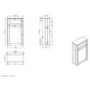 1400mm Burgundy Toilet and Sink Unit with Traditional Toilet - Baxenden