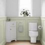 Grade A1 - 580mm White Corner Vanity Unit - Baxenden