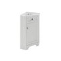 Grade A1 - 580mm White Corner Vanity Unit - Baxenden