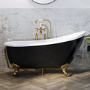 ONLY OPENED - Traditional Exposed Bath Trap - Brushed Brass