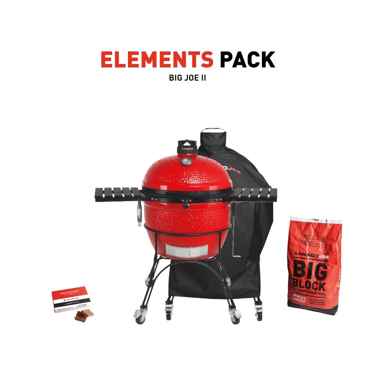 Kamado Joe Big Joe II Charcoal BBQ with Elements Pack