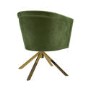 Green Velvet Swivel Accent Chair - Blaire