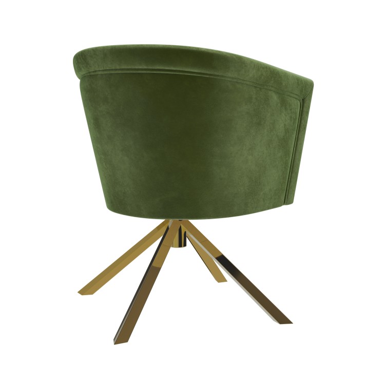 Green Velvet Swivel Accent Chair - Blaire