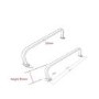 ONLY OPENED - Bowen Wall Hung / Countertop Gloss White Basin 497*397*130 With Brushed Brass Single Rack