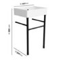 ONLY OPENED - 500mm 1 Tap Hole Basin with Black Wash Stand - Bowen