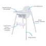 Babyway 2-in-1 Baby Highchair and Low Chair