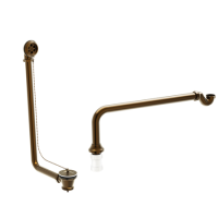 ONLY OPENED - Brushed Bronze Exposed Bath Waste & Brushed Bronze Exposed Bath Trap - Park Royal