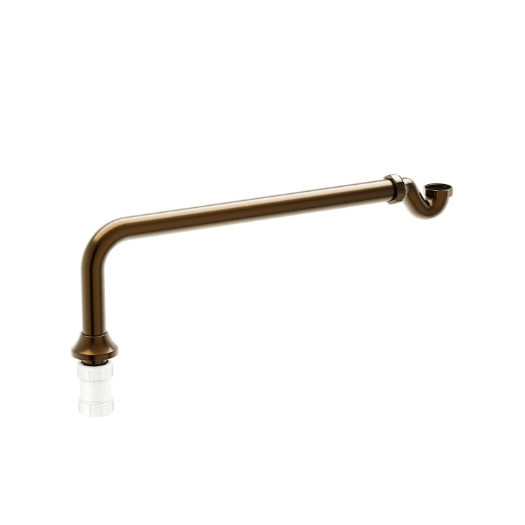 ONLY OPENED - Brushed Bronze Exposed Bath Waste & Brushed Bronze Exposed Bath Trap - Park Royal