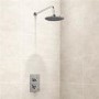 EcoStyle Dual Valve with 200mm Shower Head Wall Arm Filler & Overflow