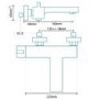 Euphoria Wall Mounted Bath Shower Mixer- NO RAIL KIT