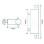Montroc Exposed Thermostatic Shower Mixer Only