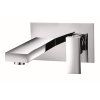 Chrome Wall Mounted Bath and Wall Mounted Basin Tap Set - Cube