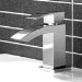 Chrome Bath and Basin Tap Set - Wave