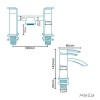 Chrome Bath Mixer Tap - Wave