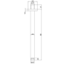 300mm Chrome Ultra Slim Round Rainfall Shower Head with Ceiling Arm